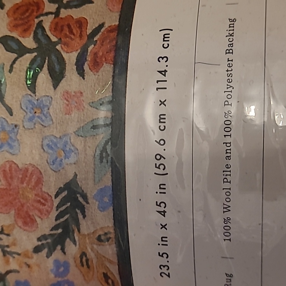 NWT Rifle Paper Co. x Loloi Rug - Picture 3 of 5